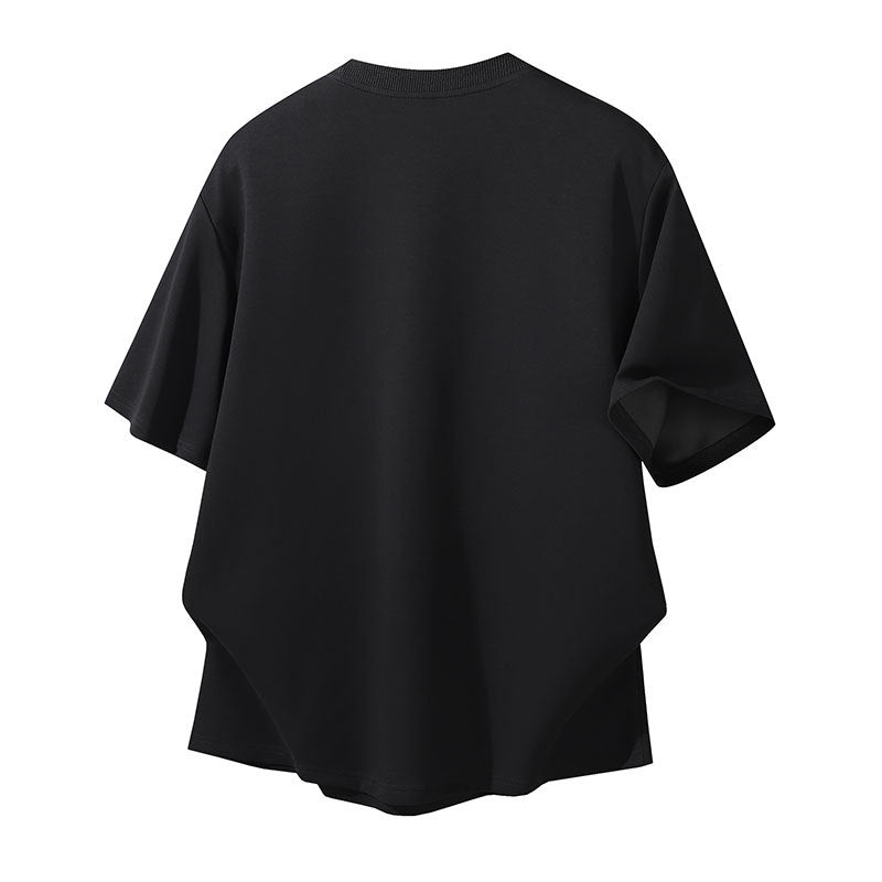 Damen Oversized T-Shirt mit einzigartigen Schulterdetails Echoarchiv