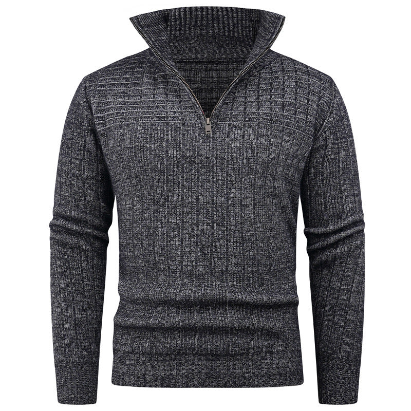Herren eleganter Rollkragenpullover mit modernem Zopfdesign Echoarchiv
