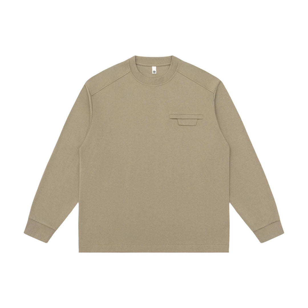 Unisex Oversize-Sweatshirt mit Raglanärmeln und verdeckter Brustklappe Echoarchiv