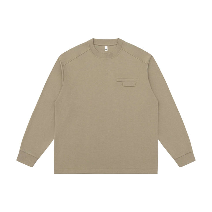 Unisex Oversize-Sweatshirt mit Raglanärmeln und verdeckter Brustklappe Echoarchiv