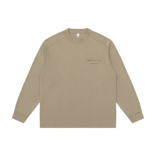 Unisex Oversize-Sweatshirt mit Raglanärmeln und verdeckter Brustklappe Echoarchiv