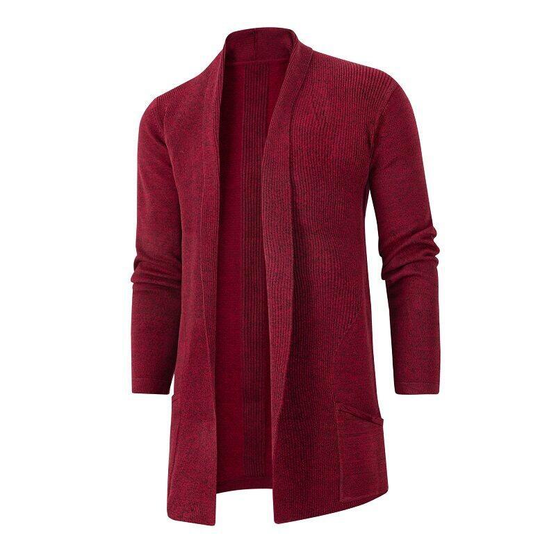 Herren Strickjacke mit offenem Schnitt und praktischen Taschen Echoarchiv