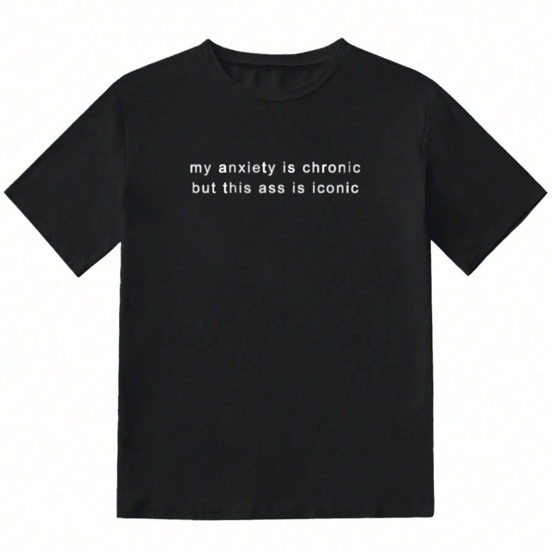 Damen T-Shirt mit kreativem Statement und lässigem Schnitt Echo Archiv