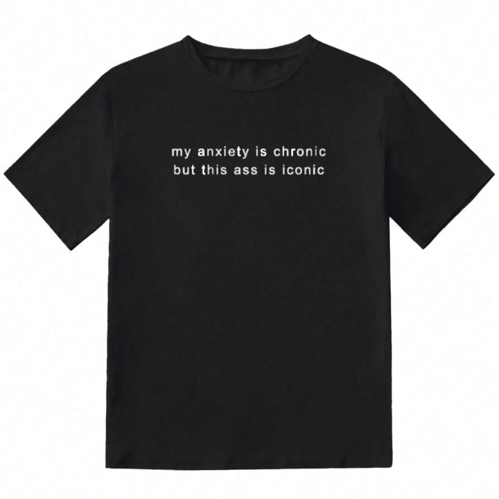 Damen T-Shirt mit kreativem Statement und lässigem Schnitt Echo Archiv