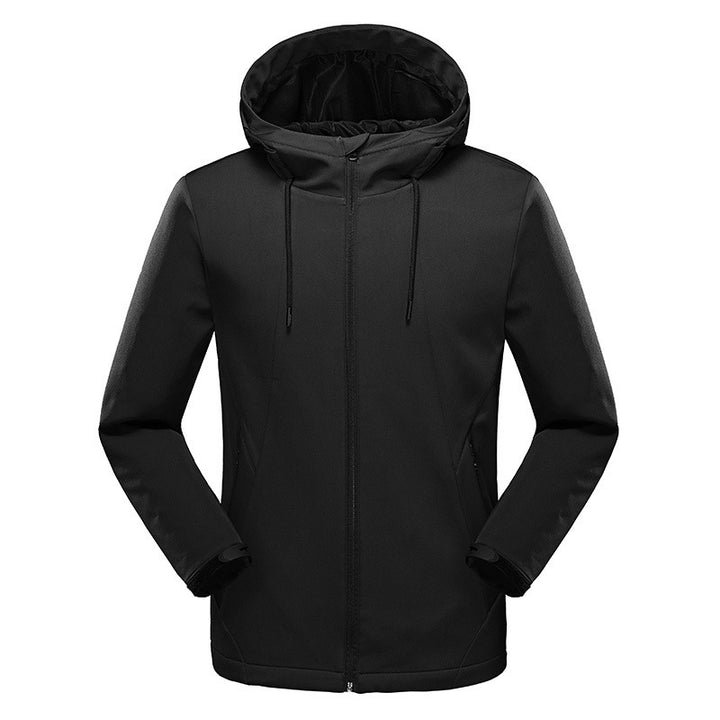 Damen Taillierte Softshell-Jacke mit Kapuze, winddichter Membran und verdeckten Reißverschlüssen – Célinea