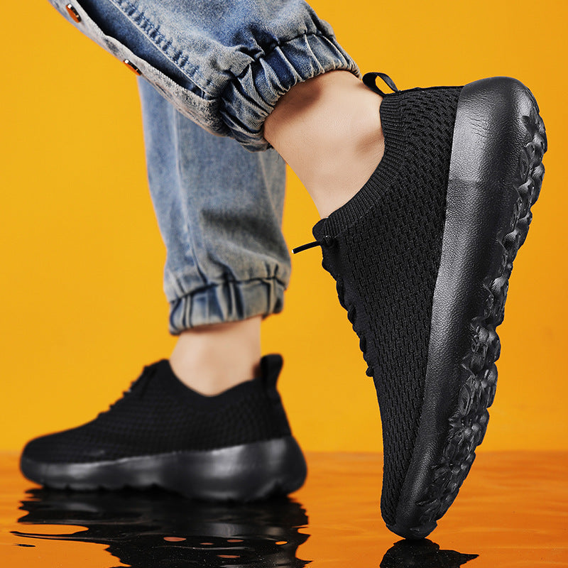 Unisex atmungsaktive Strick‑Slip-On Sneaker mit elastischem Schaft, Zuglasche und gedämpfter Leichtsohle – Norré