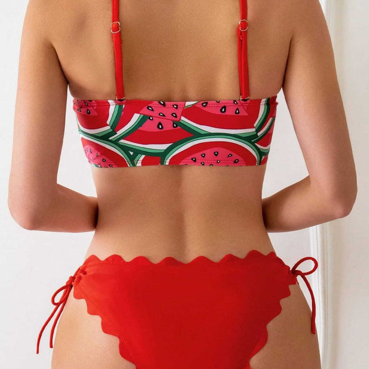 Damen Bandeau-Bikini mit verspieltem Knotendesign Echo Archiv