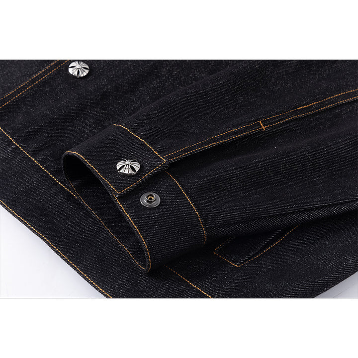 Unisex Oversized Denimjacke mit Vintage-Fade und aufgesetzten Brusttaschen Echoarchiv