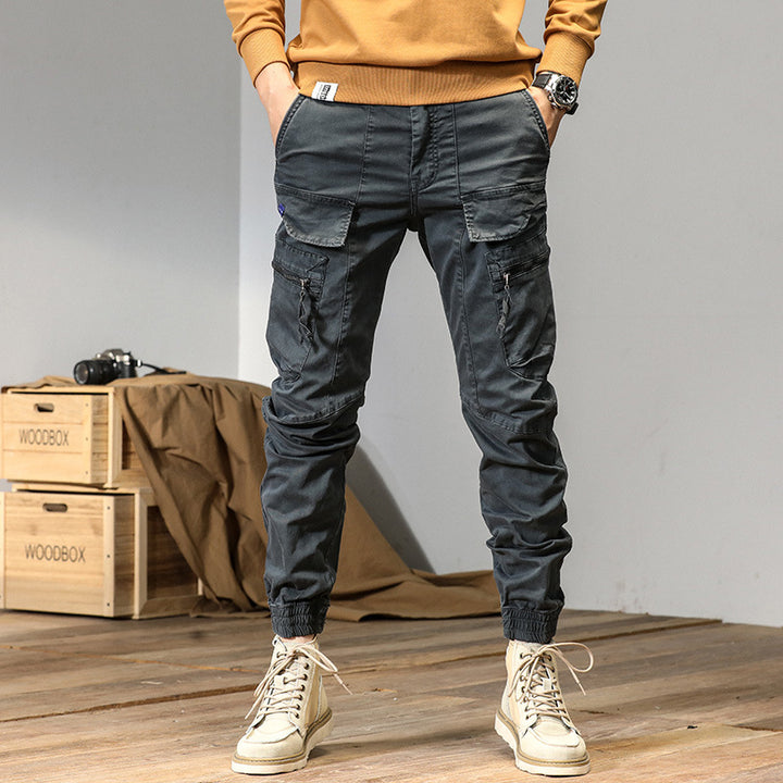 Herren Technische Cargo-Jogginghose mit Multifunktionstaschen & elastischen Bündchen Echoarchiv
