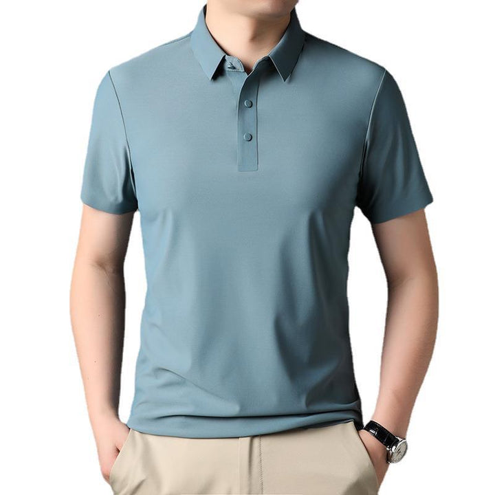 Herren atmungsaktives Poloshirt mit strukturiertem Gewebe Echoarchiv