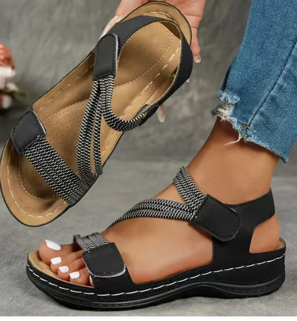 Damen orthopädische Sommer-Sandalen mit verstellbarem Riemendesign und komfortablem Fußbett Echoarchiv