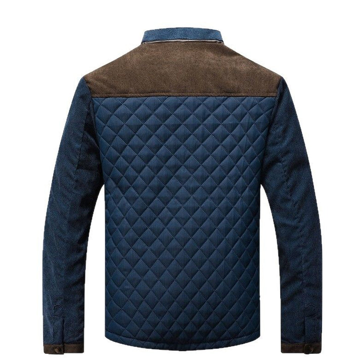 Herren gesteppte Freizeitjacke mit modischem Kragen Echoarchiv