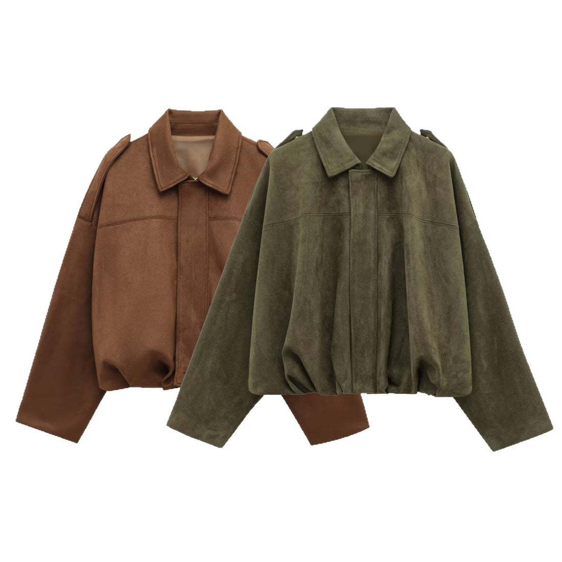 Damen Kurze Oversize‑Jacke im Cape‑Look mit ballonförmigem Saum Echoarchiv