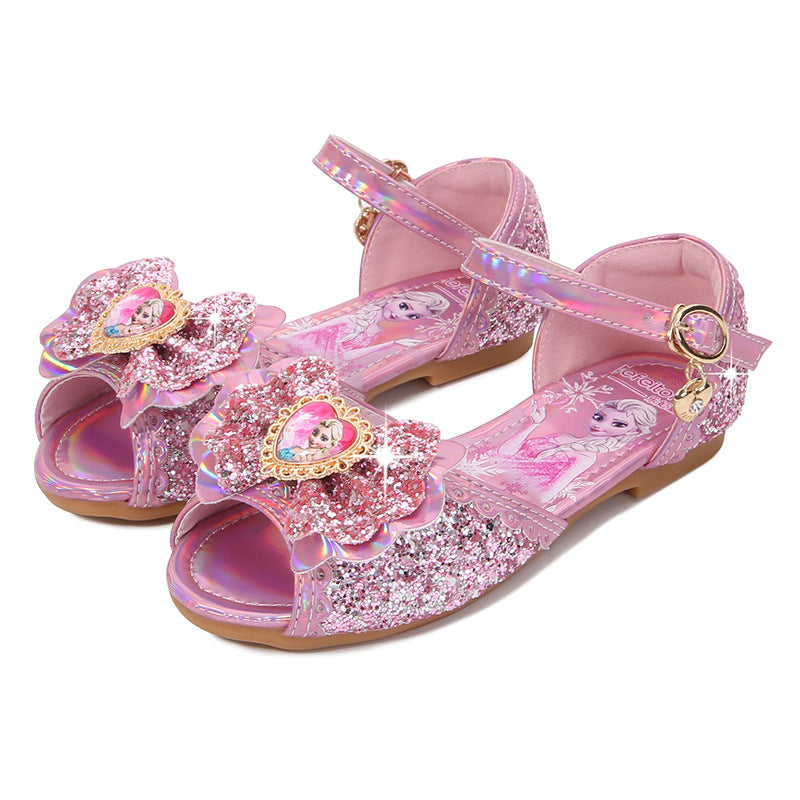 Mädchen Glitzernde Sandalen mit einzigartigem Blumenmotiv Echo Archiv