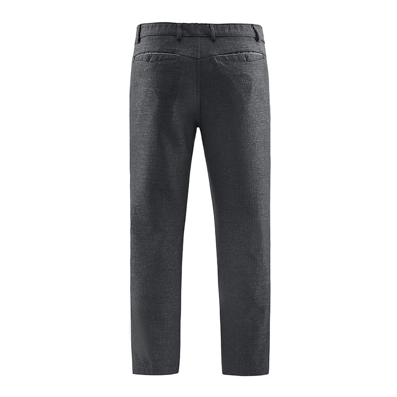 Herren Tailored-Chinohose mit geradem Bein, Gürtelschlaufen & Wiener Naht Echoarchiv