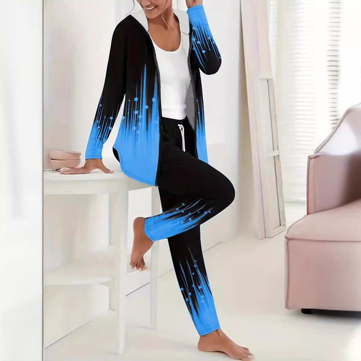 Damen Sportanzug mit kreativen Farbverlauf und bequemer Passform – Avérine
