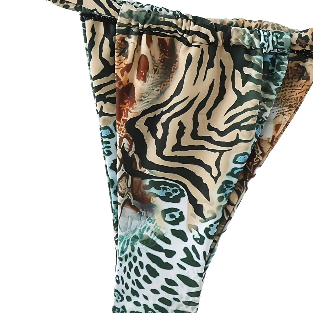 Damen Halter-Bikini mit Animal-Print Echo Archiv