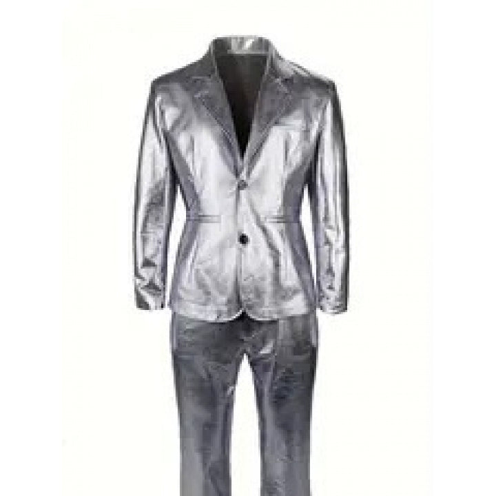 Herren Glamouröser Satin-Anzug Echoarchiv