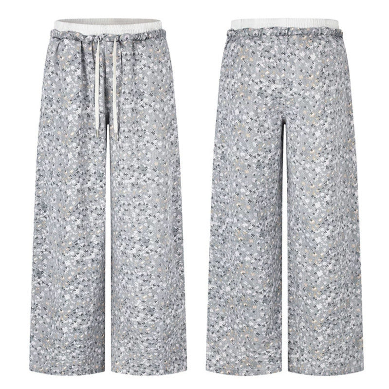 Damen Palazzo‑Glitzerhose mit elastischem Bund und Kordelzug Echoarchiv