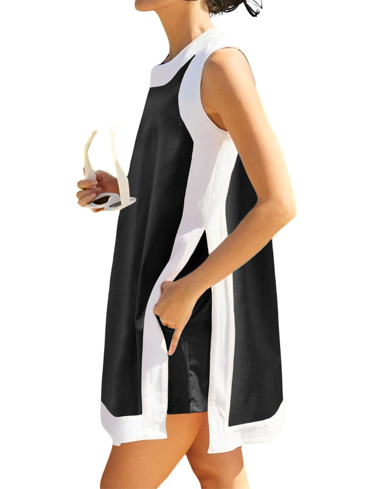 Damen lässiges Strandkleid mit praktischen Taschen Echo Archiv