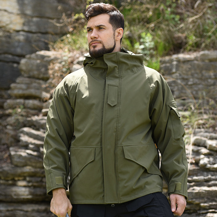 Herren wetterfeste Camouflage-Jacke Echoarchiv