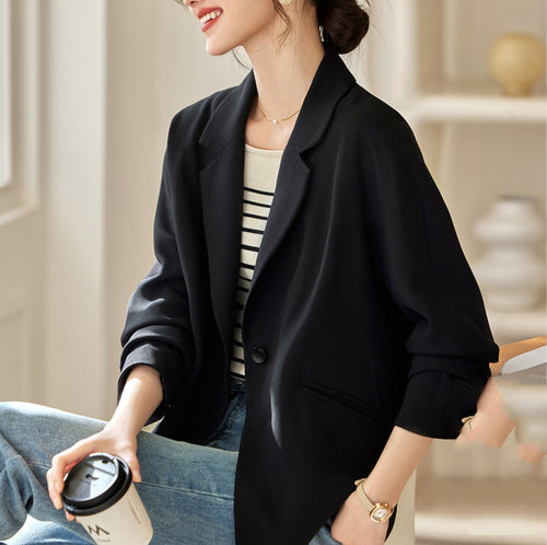 Damen Elegante oversized Blazerjacke Echoarchiv
