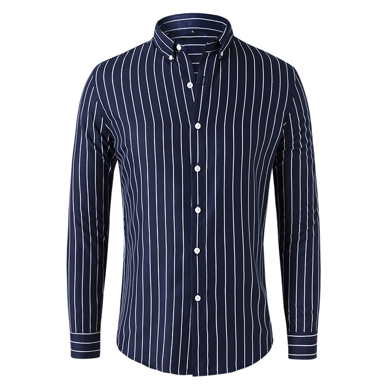 Herren Gestreiftes Slim‑Fit Hemd mit Button‑Down‑Kragen und taillierter Silhouette Echo Archiv