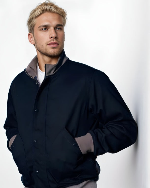Herren elegante Übergangsjacke mit hohem Kragen Echoarchiv