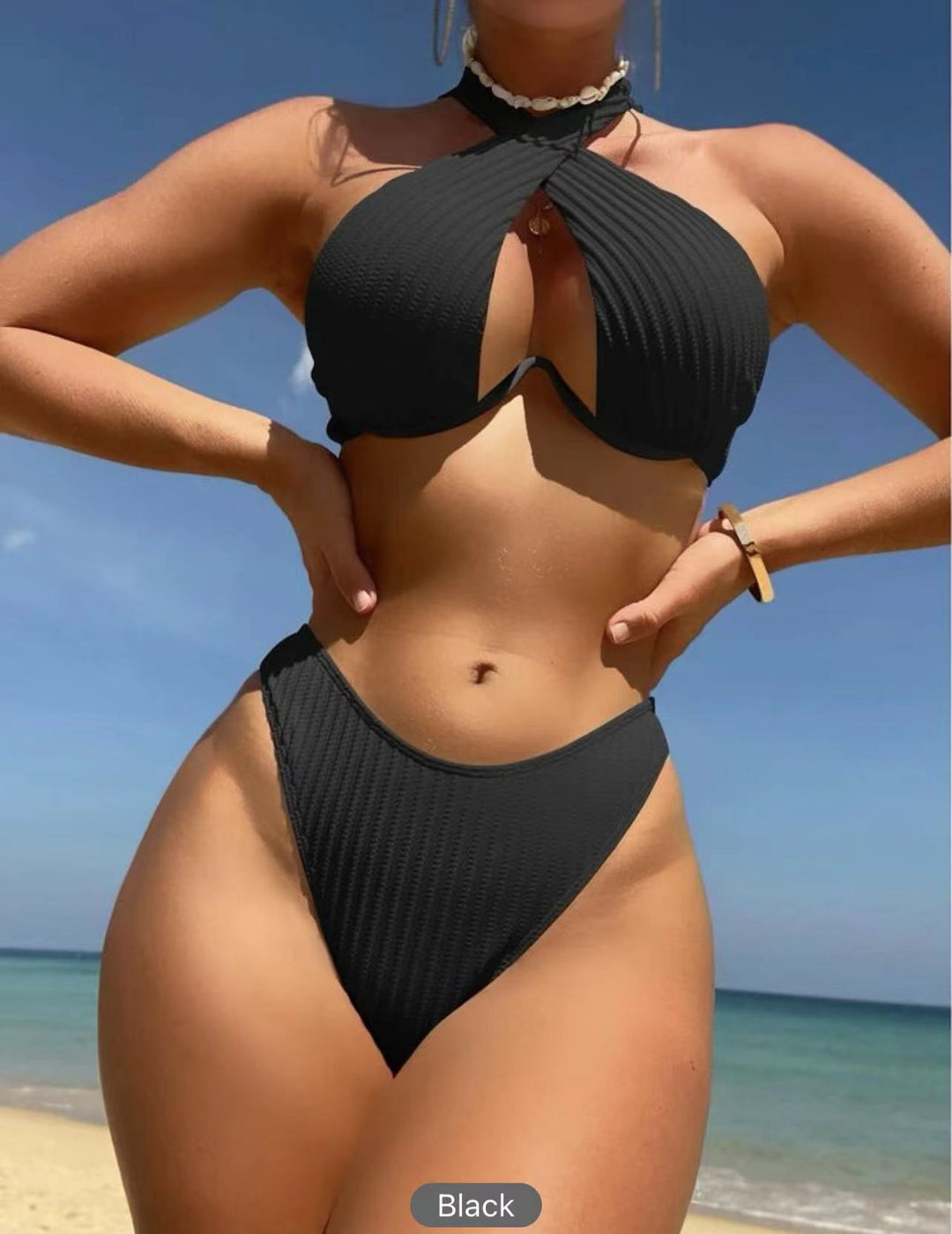 Damen Design-Bikini mit gekreuztem Oberteil Echo Archiv