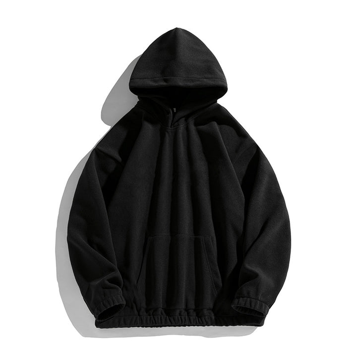 Unisex Oversize Fleece-Hoodie mit elastischem Saum und aufgesetzter Kängurutasche Echo Archiv