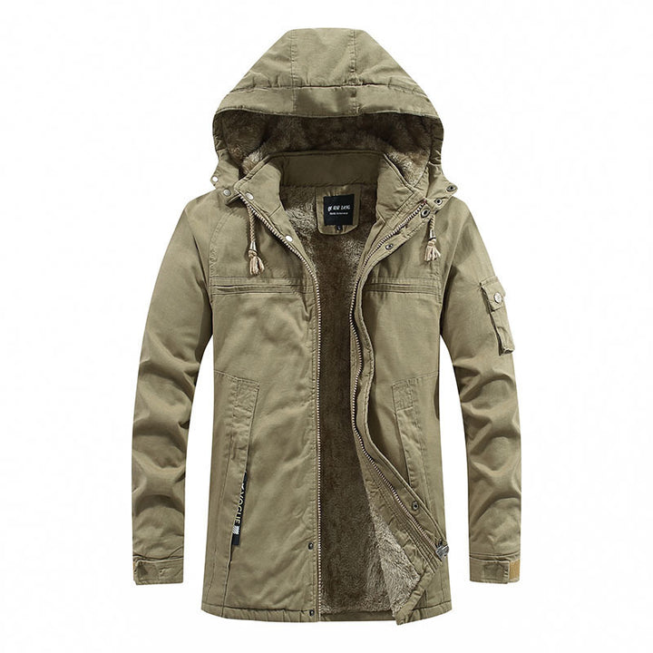 Herren Strapazierfähige Fleecejacke mit Kapuze Echo Archiv