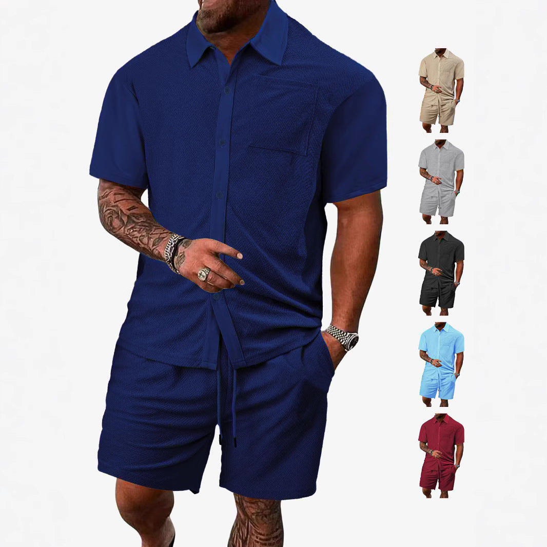 Herren Atmungsaktives Freizeitshirt und Shorts Set Echoarchiv