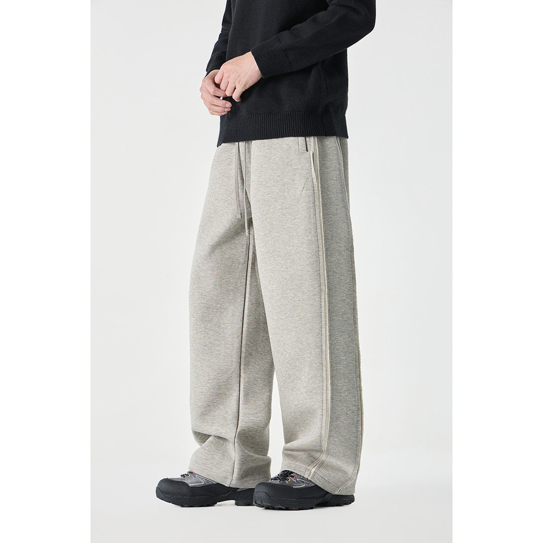 Damen Relaxed-Fit Culotte-Sweathose mit hohem Gummibund und Kontrastpaspel Echoarchiv
