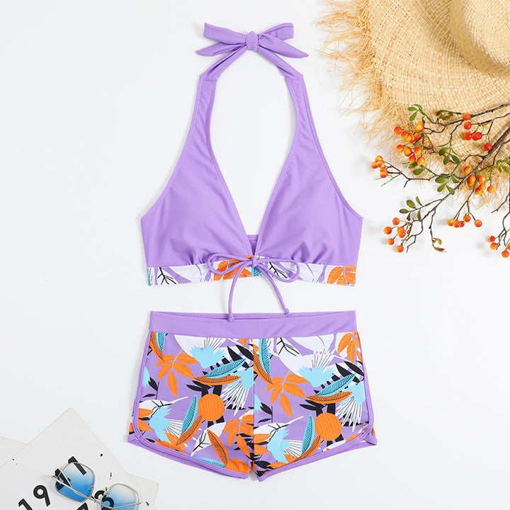 Damen Sportliches Bikiniset mit floralem Design Echo Archiv
