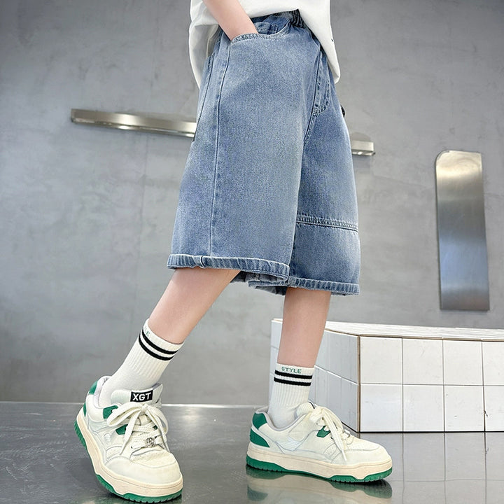 Unisex lässige Jeansshorts mit breitem Schnitt Echo Archiv