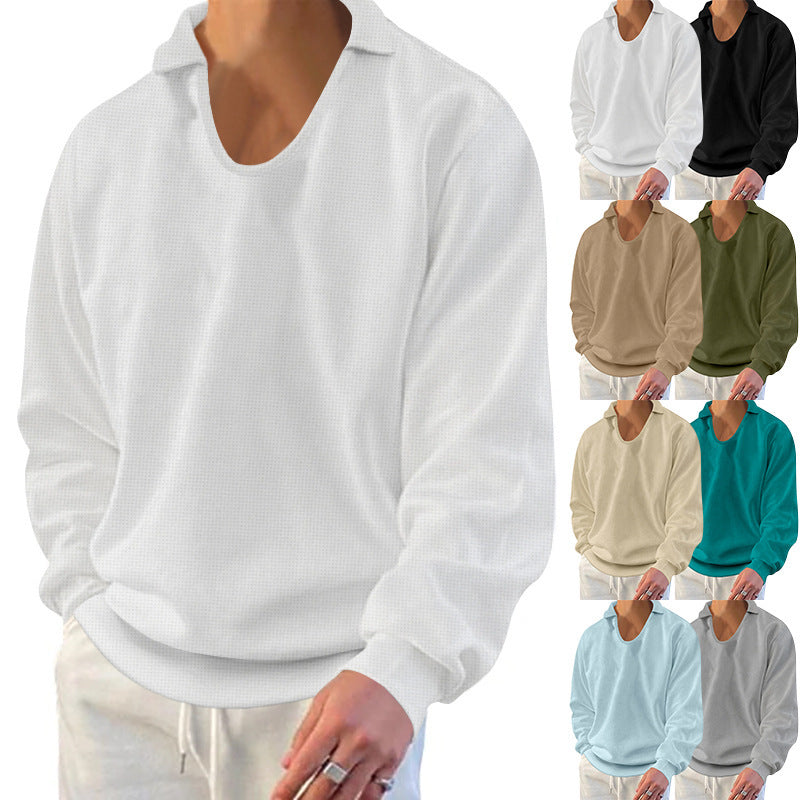 Herren lässiger Pullover mit strukturiertem Stoff und modernem Schnitt Echoarchiv