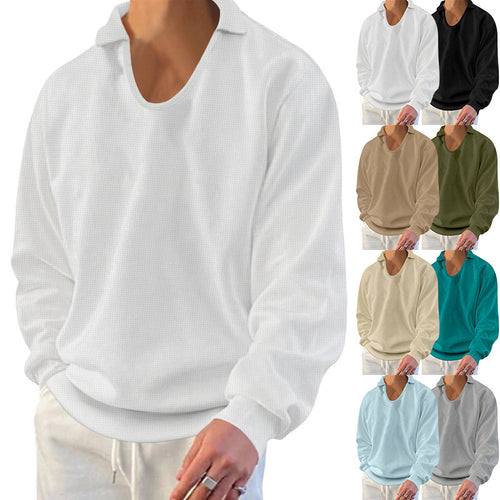 Herren lässiger Pullover mit strukturiertem Stoff und modernem Schnitt Echoarchiv