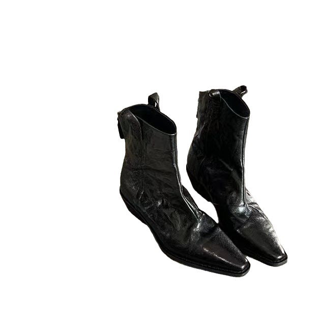 Herren Western-Stiefelette mit spitzer Kappe und Zugschlaufen Echo Archiv