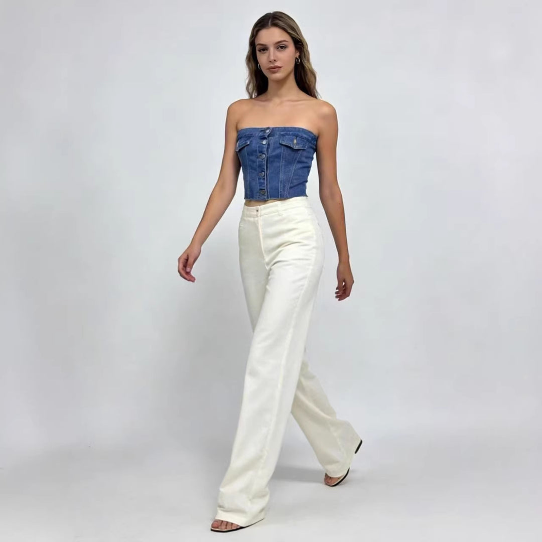 Damen Jeans Bustier Top Echo Archiv