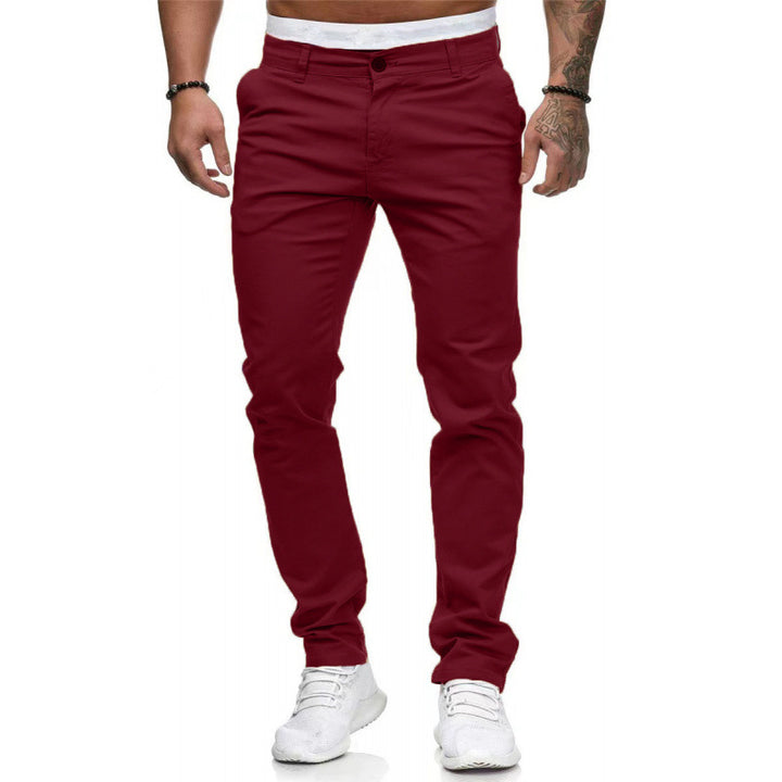 Herren Chinohose mit schmalem Schnitt und elastischem Bund Echoarchiv