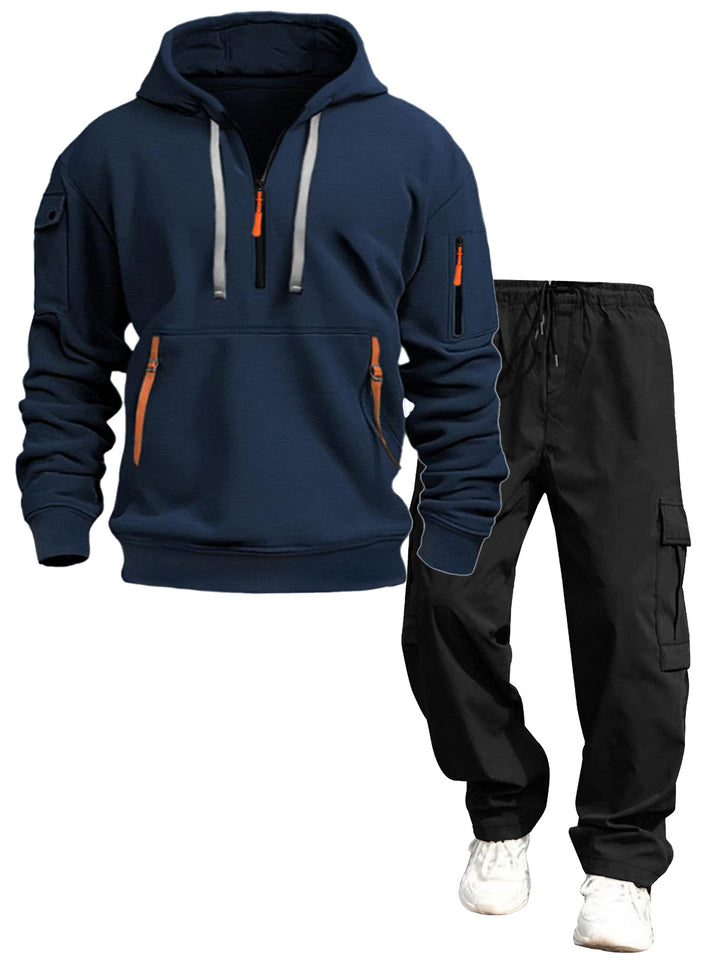 Herren lässiger Kapuzenpullover und Jogginghose Echo Archiv