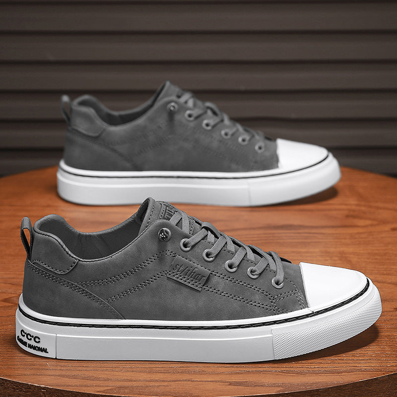 Herren klassische Low-Top Sneaker im Canvas-Look mit verstärkter Zehenkappe und gepolstertem Komfortfußbett Echo Archiv