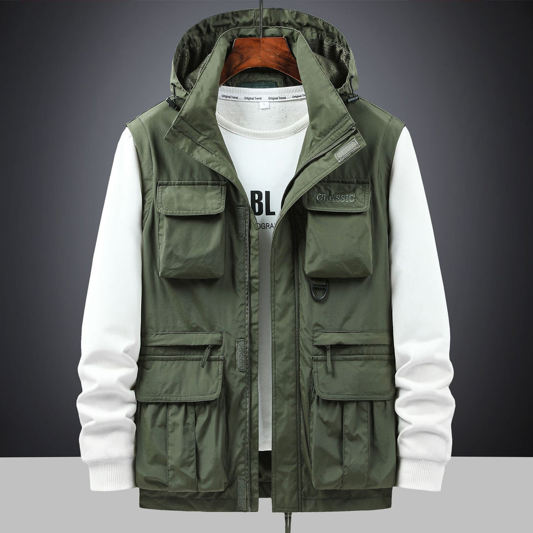 Herren modularer Utility-Parka mit Kapuze und Multifach-Cargotaschen Echo Archiv