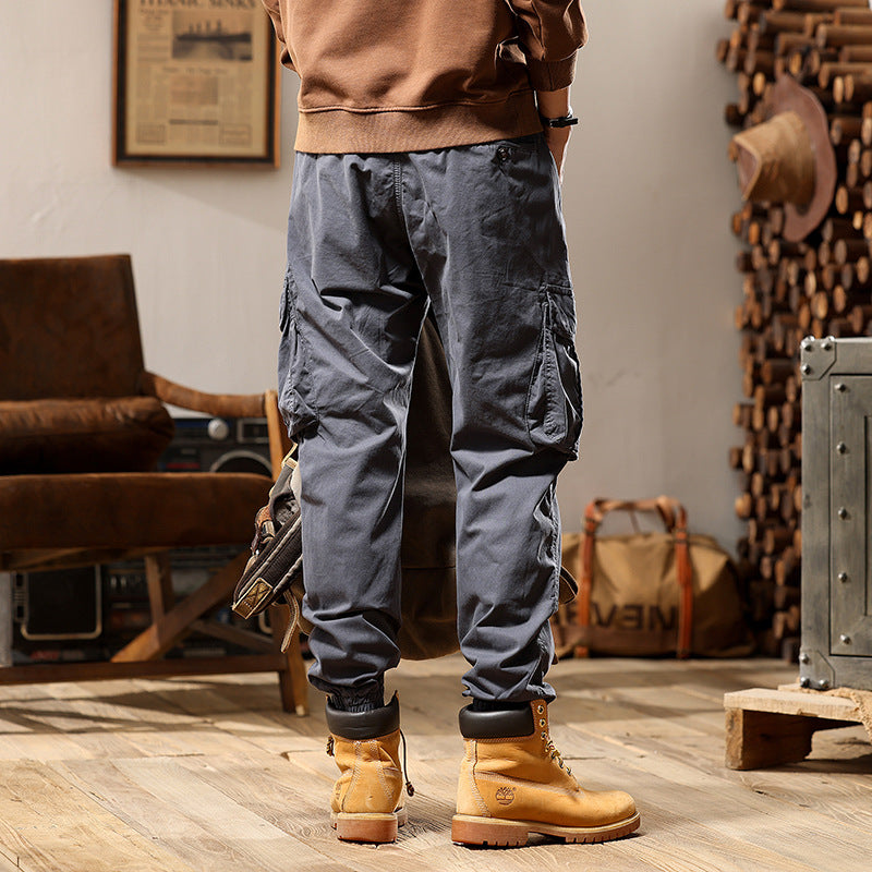Herren Utility‑Cargo‑Jogger mit elastischem Komfortbund, Mehrfach‑Klappentaschen und gerippten Knöchelbündchen Echo Archiv