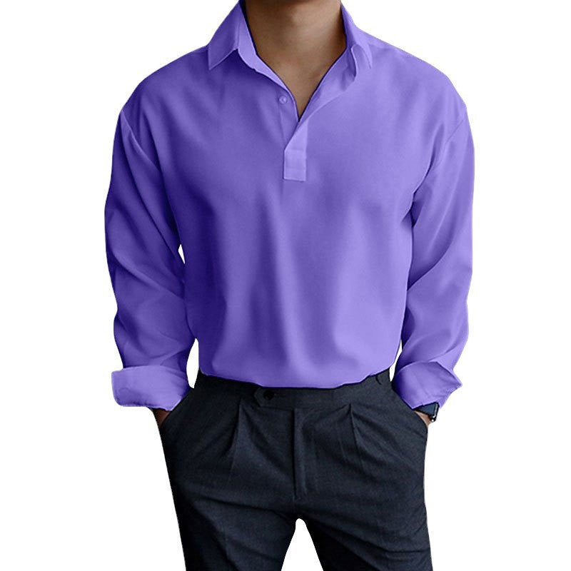 Herren Langarmshirt mit modernem Polokragen und eleganter Passform Echoarchiv