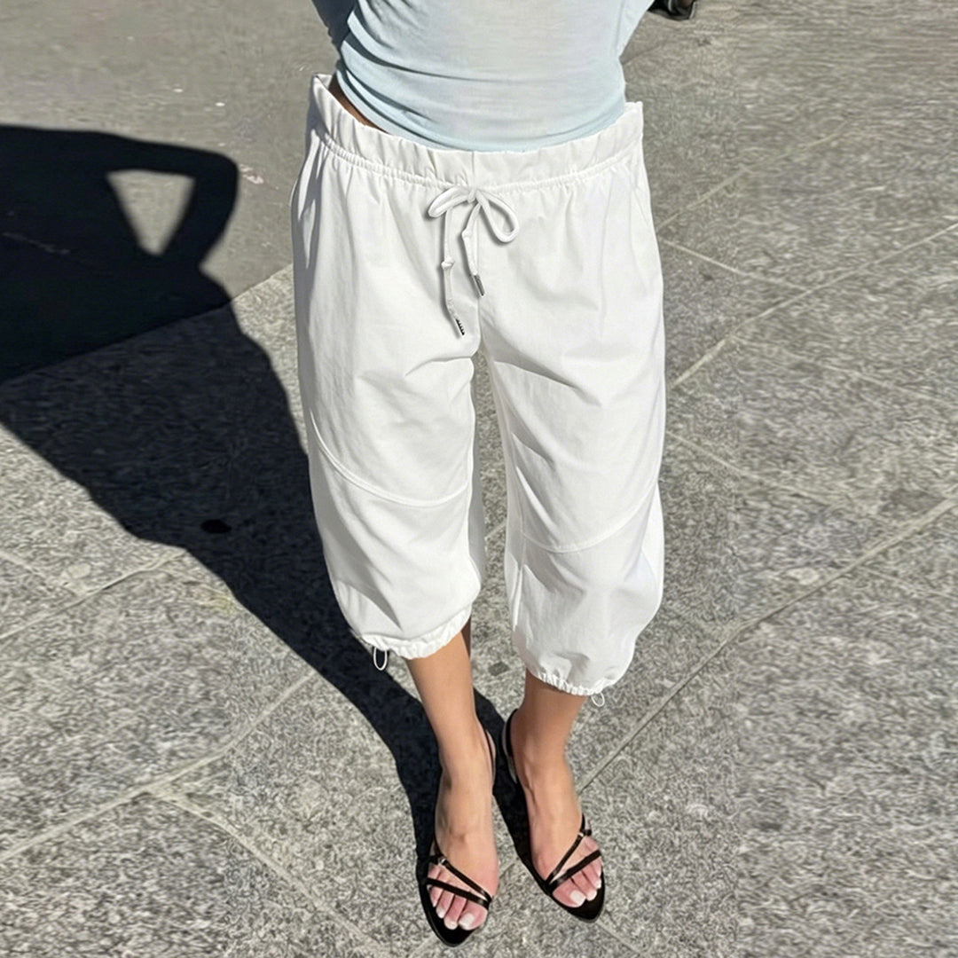 Damen Sportliche Relaxed-Fit Jogginghose mit verstellbarem Bund Echo Archiv