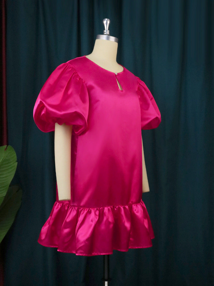 Damen Puffärmel Kleid Echo Archiv