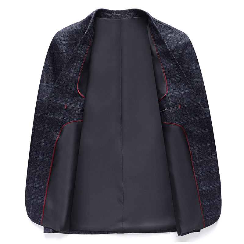 Herren Kariertes Sakko im Casual-Blazer-Stil mit dezenter Struktur Echo Archiv