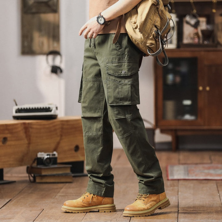 Herren Technische Cargohose mit geradem Schnitt, verstärkten Knien & Mehrfachtaschen Echo Archiv