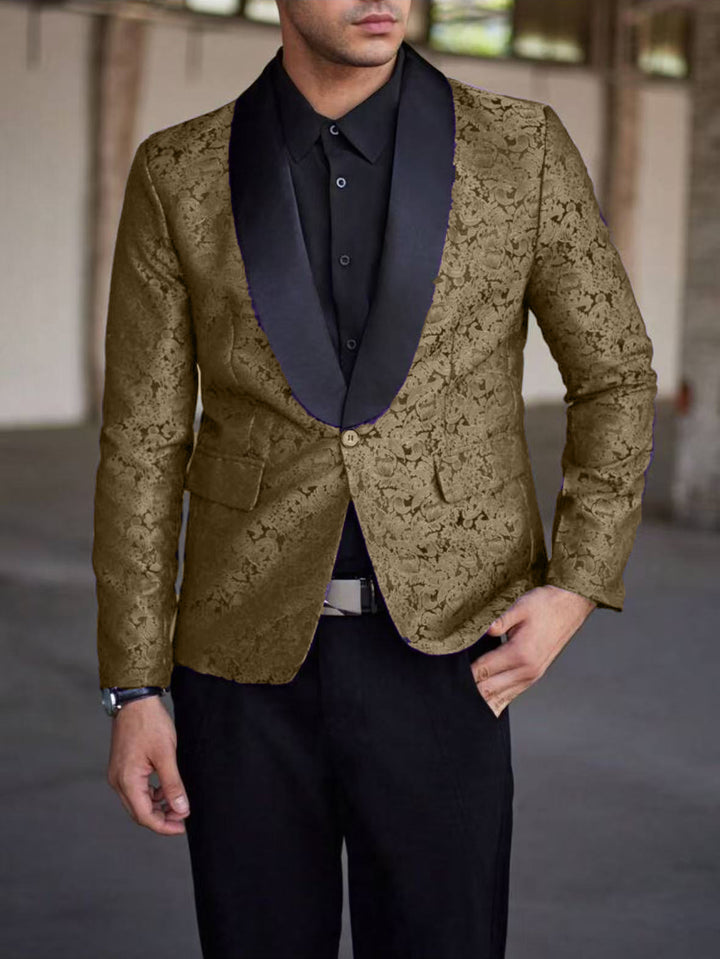 Herren Extravaganter Smoking-Blazer mit filigranem Muster Echoarchiv